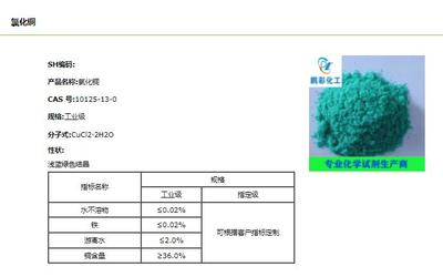 二水氯化銅在非臨床診斷用生物試劑研發(fā)中的應(yīng)用探析